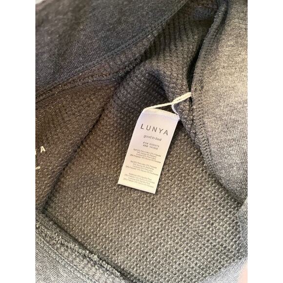 NWOT LUNYA Restore Thermal Waffle Knit high rise leggings Gray Size M - Picture 5 of 8